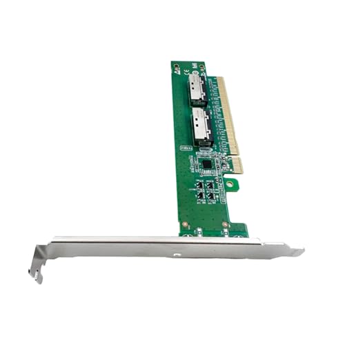 Carte PCIe X16 vers 8i avec connecteurs doubles 74 broches haute densité