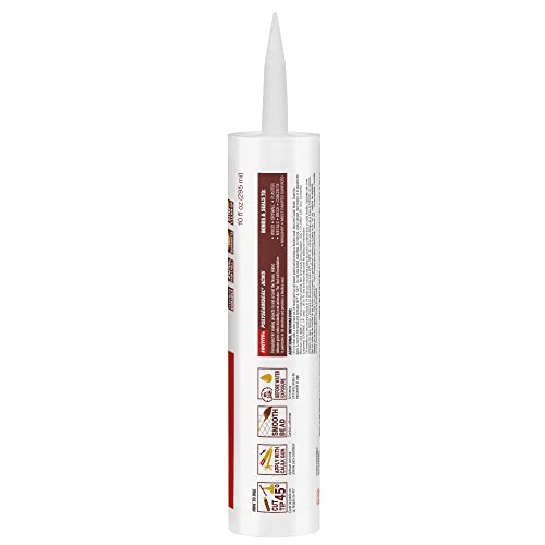 Image of Loctite Acrylic sealant(White), Durable silicone sealant ideal for crack and joint filling in glass,wood,ceramic,stone,marble etc, dries in 30 mins, Effectively locks out air,dust and insects, 280ml