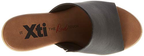 XTI 49888, Sandali Punta Aperta Donna, Nero (Nero