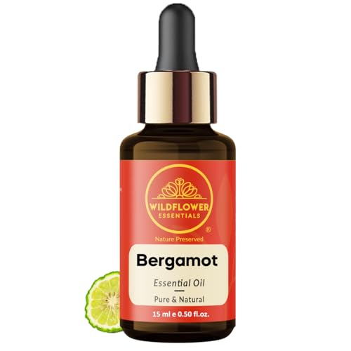 Image of Bergamot Essential Oil (Citrus bergamia) Pure | Non-Sticky | Non-greasy | Lightweight | Men & Women | All Skin Types | Steam Distilled 15ml
