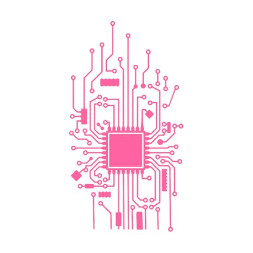 Placa de circuito vertical Geek etiqueta de la pared oficina