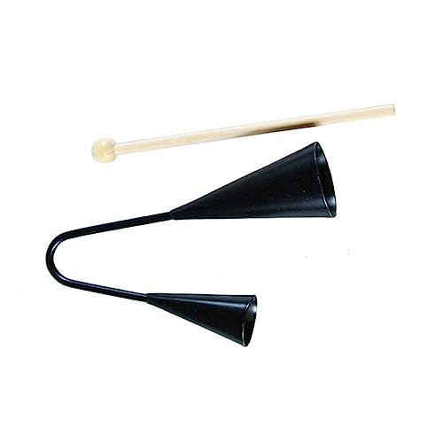 Toddmomy Early Learning Boys and Girls Instrument Double Horn Speaker Hand Bells for Boys and Girls Traditional Musical Toy Two Tone