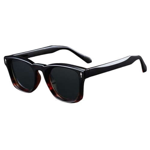 Lunettes de soleil rétro avec monture complète aux finitions soignées et élégantes