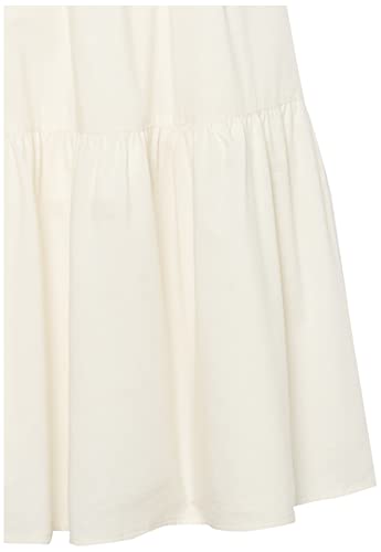Amazon Aware Girls' Cotton Blend Puff Sleeve Tiered Maxi Dress, Ivory, Medium #TOP2
