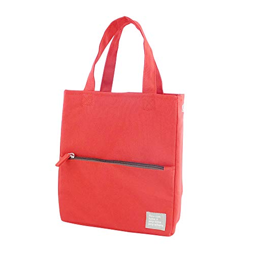 ランチバッグ 保冷 保温 手提げ トートバッグ かわいい レディース お弁当袋 おしゃれ 弁当バッグ お弁当入れ 通勤 通学 メンズ ランチボックス ランチ 保冷バッグ シンプル マッシュ レッド AF5276