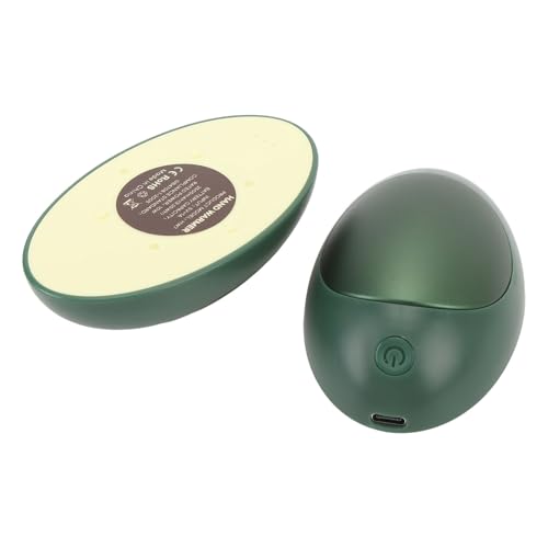 Aquecedor de Mão Verde Abacate, Aquecedor de Mão Dividido Magnético, Miniatura Portátil, Aquecedor de Mão de Bolso para o Inverno
