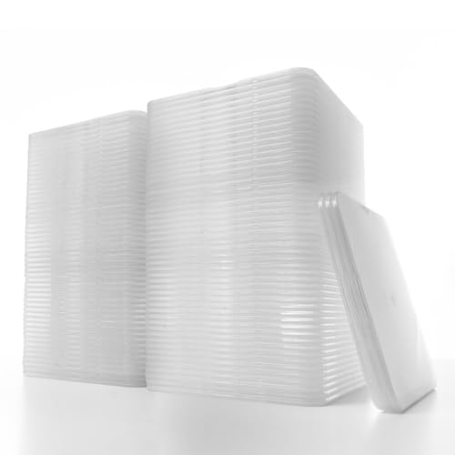 イーサプライ CD DVDケース 割れない スリム 厚さ4.5mm PP素材 しなやか 1枚収納 クリア 100枚入り (25枚×4セット) EZ21-FCD045CN-100