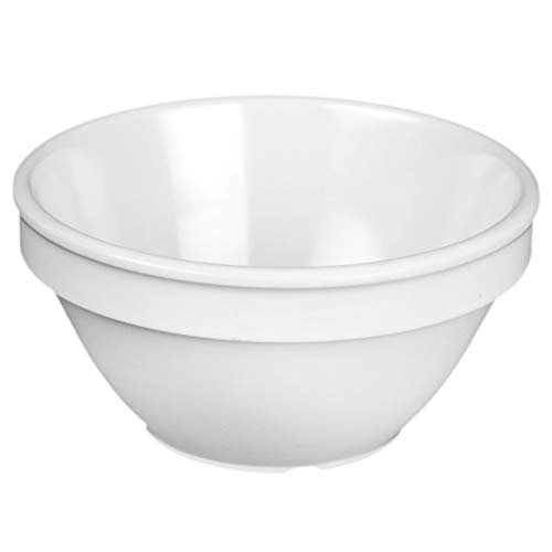 Restaurant Essentials Color white melamine dinnerware collection 4.25 inch bouillon cup - 8 oz, comes in dozen