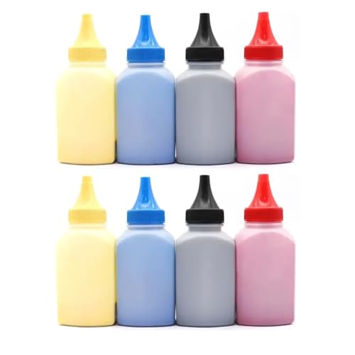 YGUWZ Juego de Polvo de tóner, Recarga de 4 Colores para CLT K409 K404S para CLX 3186 CLX 3186FN CLX 3186F CLX 3285 CLX 3185 CLX 3175 CLX 3175N CLX 3175FN(4color 2set)