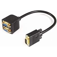 PremiumCord Adaptador VGA Macho a 2 x VGA Hembra, Divisor