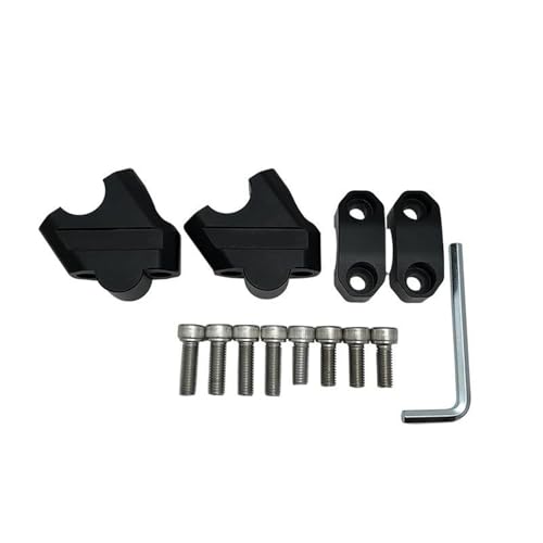 Soporte de manillar mecanizado 28mm Black de alta resistencia para XADV 750 y Twin 1000 4