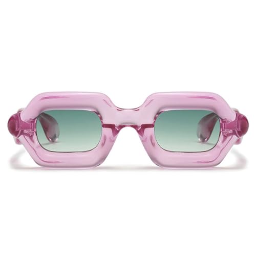 COTIA Cute Square Inflated Sunglasses for Women Men Trendy Chunky Sun Glasses Retro Thick Frame Hip Hop Y2K Funny Eyewear2