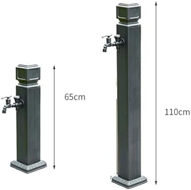 Antifreeze Outdoor Faucet Stand, Weatherproof Freestanding Hose Holder with Brass Faucet, Ideal for Garden Watering & Car Washing, Durable Hydrant Water Feature Fountain