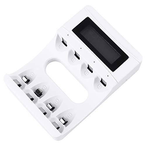 VILLCASE Caricabatterie Lcd Per Batterie Ricaricabili Slot Con Display Caricatore Usb Rapido Per Pile Efficienza Di Carica Ottimizzata e Sicurezza Avanzata