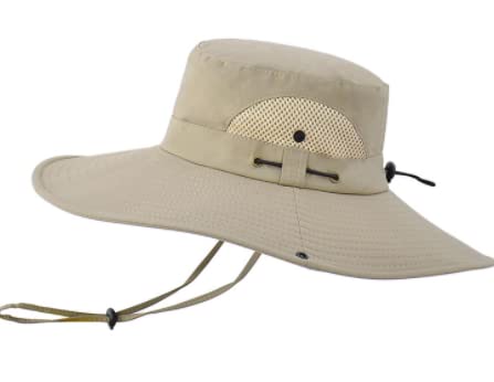 Chalier Cozy Sonnenhut für Herren Damen Breite Krempe UV Schutz Faltbar Sommer Hut Safari Outdoor Sonnenschutz Hut Männer Gartenhut Fischerhut Belüftung Wanderhut Buschhut Cover