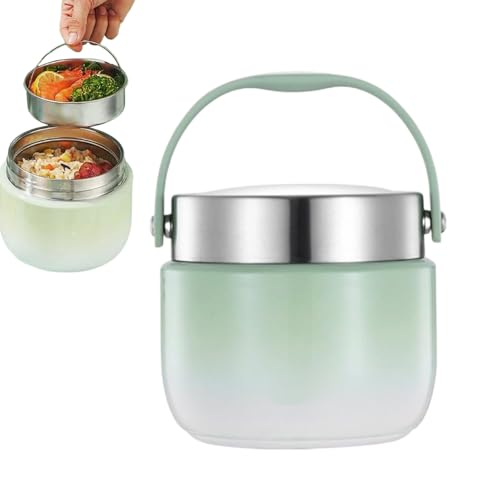 Sghtil Recipiente Termo Para Comida | 1200ml para Adultos,Impermeable Transporte Viaje Deporte Playa Senderismo Acampada