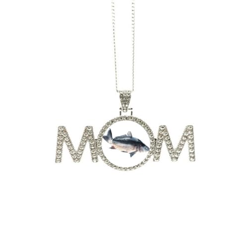 Collier Ocean Fish en style Art Deco pour maman taille M