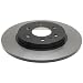 ACDelco 18A2376 Professional Rear Drum In-Hat Disc Brake Rotor