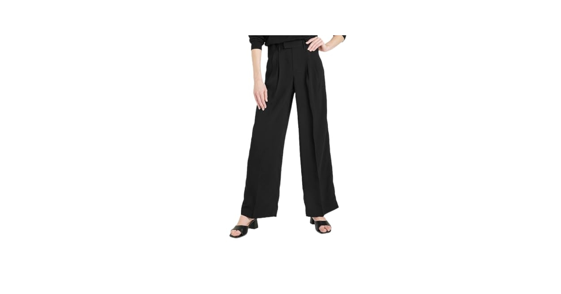 Amazon.com: A New Day Women's High-Rise Wide Leg Fluid Pants
