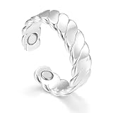 Hasnsofie Vital - Anello magnetico da donna, con potenti magneti, per perdere peso, dormire meglio, alleviare lo stress, aperto e regolabile, con confezione regalo, Rame