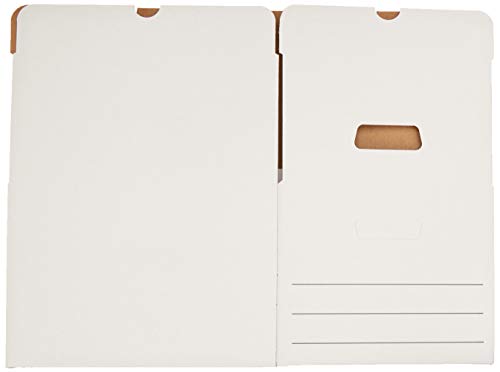 Amazon Basics Medium Duty Storage/Filing Boxes With Lid and Handles, Legal/Letter Size, 12-Pack, White, 16.2" L x 12.5" W x 10.5" H - Image 6