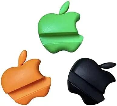 Ofix+ Apple Shape Stand Mobile Phone Stand Holder for All Smartphones Plastic Multicolor Stand for Table Bed and Desk Anti Slip Safe Multi Angle Table Mobile Holder | Multicolor Stand (Pack of 2)-image-38