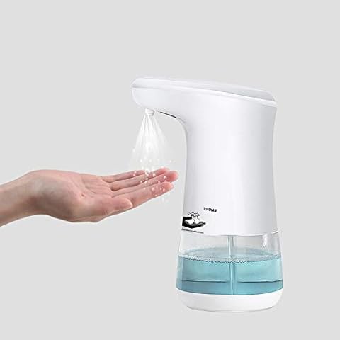 VFAMAN Contactless Automatic Soap Dispenser, 320 ml, Soap Bar, Waterproof Base, IPX4 Waterproof for Family, School, Office, Hotel,(Spray of Alcohol Hand Sanitizer) Cover