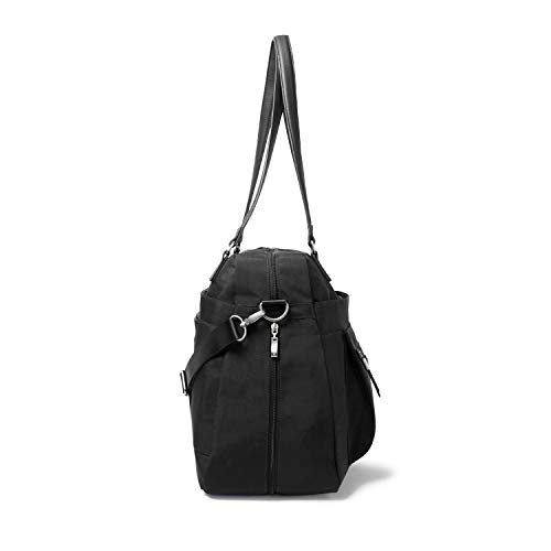 Baggallini New Classic Overnight Expandable Laptop Tote With Rfid Phone Wristlet Black One Size #TOP3