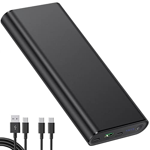 PD 100W Laptop Power Bank, EASYLONGER 26800mAh QC 3.0 Quick Charge Portable Laptop Charger, 2 USB C Ports Fast Charging External Battery Pack for MacBook, iPhone, Samsung, HP, Dell, Lenovo and More