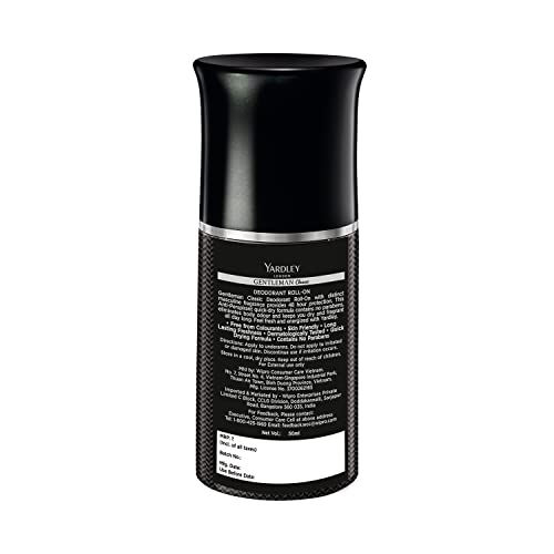 Yardley London Gentleman Classic Deodorant Roll-On for Men, 50 ml - Image 4