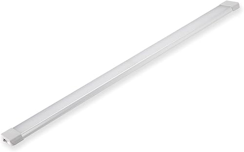 Raycharm Lámpara LED para interiores de 34.2 x 2.6 pulgadas, salida de alto lúmenes de baja corriente de consumo energético, lente esmerilada de