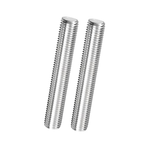 Image of MACHSWON 2Pcs M16 x 100mm Fully Threaded Rod, 304 Stainless Steel Right Hand Long Threaded Screw Rods Fasteners Bars Studs