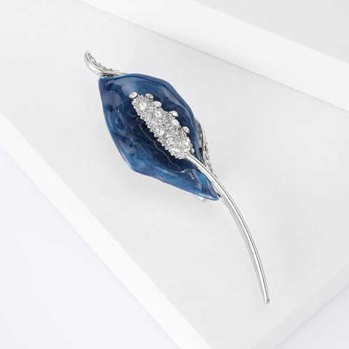 Image of Calla Lily Brooch for Women Enamel Calla Lily Lapel Pins Jewelry Gifts for Mom Wife Elegant Dress Accessories