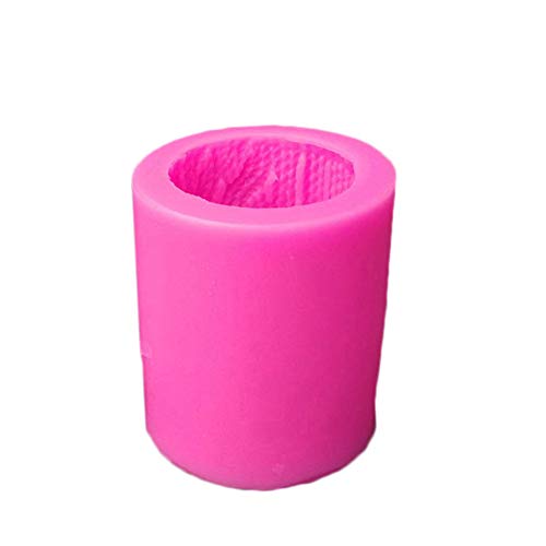Kerzenformen, 3D-Strickwolle, Zylinder, Silikonform, Linien, Zylinderform, DIY, Kerzenform, Bastelwerkzeug Cover