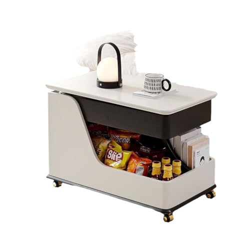 Sofa Movable Trolley Small Coffee Table Simple Small Household Living Room Can Lift Household Sofa Next to A Few Solid Wood Sofas for Living Room(B)