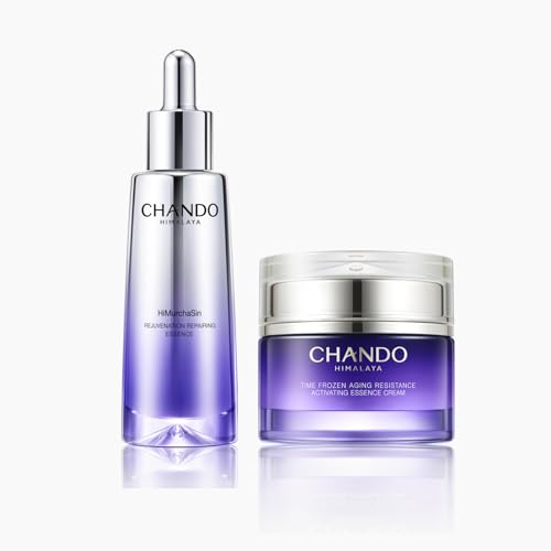 CHANDO Himalaya Rejuvenation Repairing Essence - CHANDO HIMALAYA Time Frozen Aging Resistance Activating Essence Cream (55g/1.94oz) Gift Set