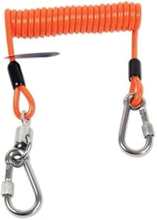 Honeywell Wired Coil Extension (4?) Tool Lanyard 5 lb w/Swivel Screw gate Carabiner, 10 per Case, 1 Case = 10 Units, (2 Packages of 5) MCOILLAN36-48