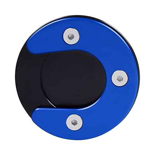 Für Husqvarna 401 Svartpilen 401 Vitpilen 2018-2023 Motorrad CNC Fuß Seitenständer Vergrößererplatte Stützplatte Vergrößerer Pad Seitenständerabdeckung(Blau)