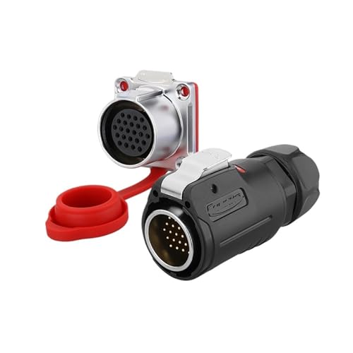 Connecteur d'alimentation industriel LP24 24 broches robuste et étanche pour signal stable