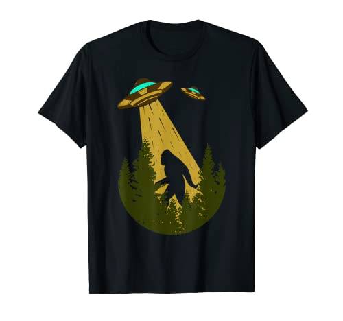Bigfoot OVNI Abduction Sasquatch Alien Regalo de cumpleaños Camiseta