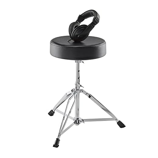 Alesis Drum Essentials Bundle - Paquete Completo de Accesorios para batería electrónica, con Taburete y Auriculares envolventes incluidos