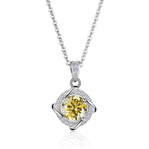 Collier moissanite 1 carat éclat diamant couleur D pour une élégance intemporelle