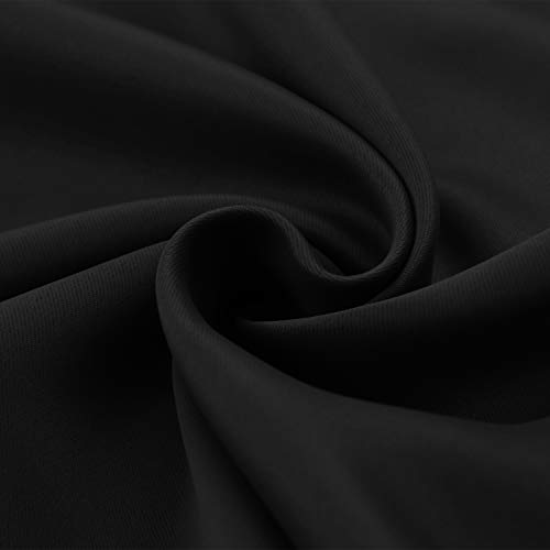 BGment Black Out Bedroom Curtains 63 Inch Length 2 Panels - Thermal Insulated Drapes with Rod Pocket Room Darkening Privacy for Living Room, 42 x 63 Inch - Thumbnail 6