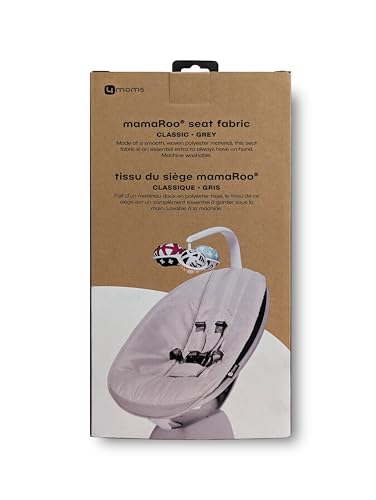 Miniatura 3 de 4moms Mamaroo - Columpio Para Bebé De Tela Extra, Modelo 1046, Gris Clásico
