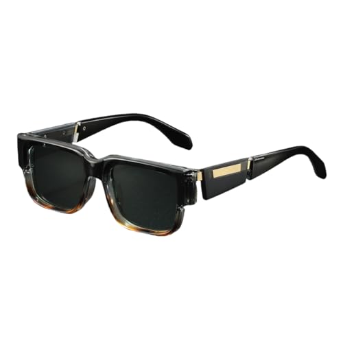 Lunettes de soleil style rétro avec branches larges confortables