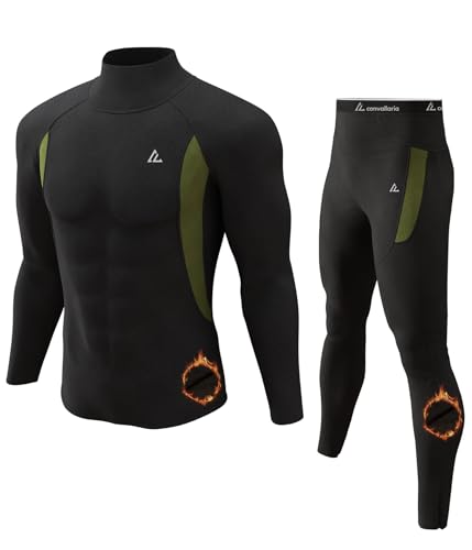 Image of CL convallaria Thermal Underwear Long Johns Set Mens Winter Gift Hunting Gear Sport Base Layer Bottom Top
