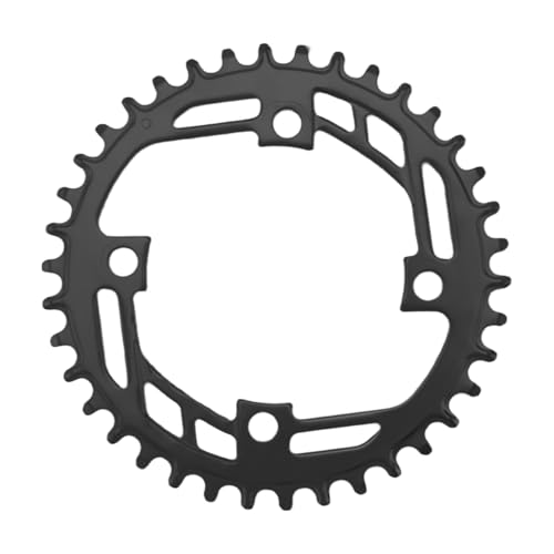 ikafxn マウンテンバイク BCD104 チェーンリング ナローワイド スチール チェーンホイール マウンテンバイク用 スプロケットプレート クランクパーツ 38T