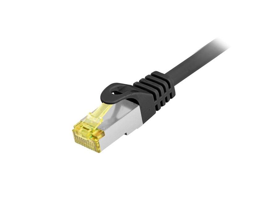 Equip Patch Cord Cat6A Outd.S/FTP 2xRJ45 10.00m noir LSZH