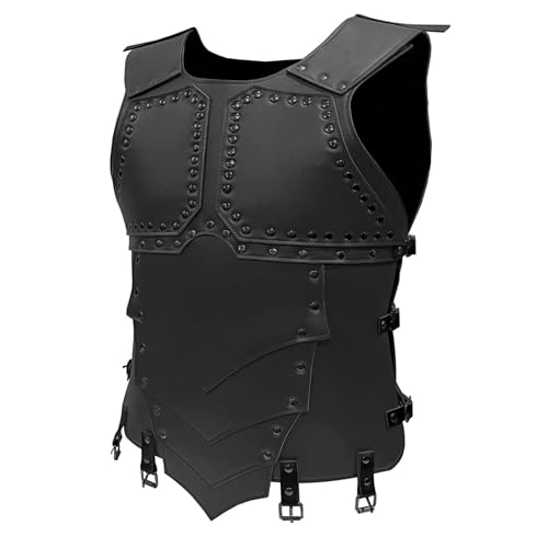 Medieval Chest Armor Renaissance Fair LARP Faux Leather Costume