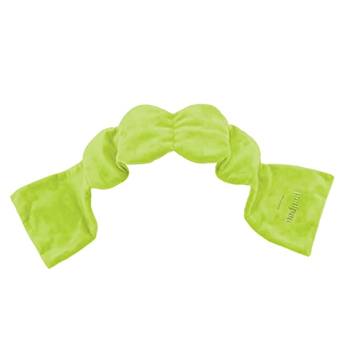 Nodpod Gentle Pressure Sleep Mask | Patented Light Blocking Design for Sleeping, Travel & Relaxation | Bead Filled, Machine Washable, BPA Free Eye Pillow (Lime Green)